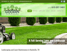 Tablet Screenshot of goodinlawncare.com